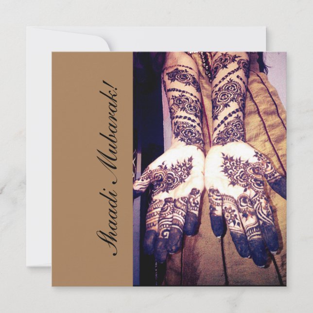 Carte De belles mains nuptiales ! (Devant)