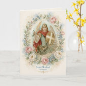 Carte de Bénédiction Catholique Saint-Michel Archa (Fleur jaune)