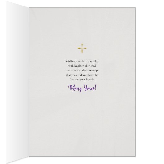 Carte de bénédiction chrétienne orthodoxe (Intérieur (Droit))