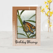 Carte de Bénédiction d'anniversaire (Fleur jaune)