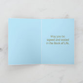 Carte de Bénédiction de David Yom Kippour (Intérieur)