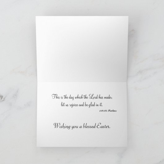 Carte de bénédiction de Pâques (Intérieur)