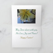 Carte de Bénédiction de Pâques joyeux (Intérieur)