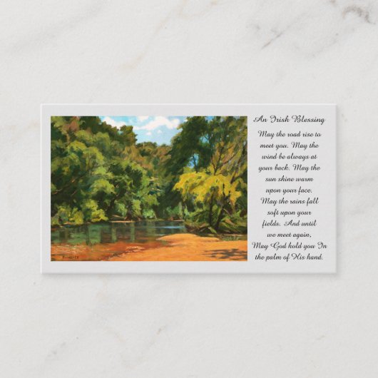 Carte de bénédiction de prière commémorative Ozark (Devant)