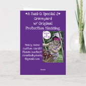 Carte de bénédiction de protection de cimetière (Dos)