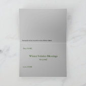 Carte de Bénédiction du Solstice d'hiver d'Avebury (Intérieur)