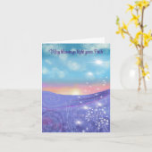 Carte de bénédiction lumineuse (Fleur jaune)