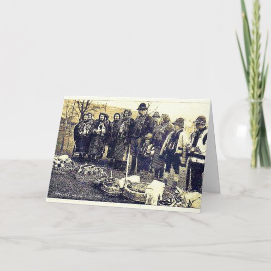 Carte de bénédiction vintage de Pâques en Ukraine (Devant)