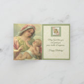 Carte de bénédictions d'anniversaire de Jésus de (Intérieur)