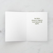 Carte de bénédictions de mariage chrétien personna (Intérieur)