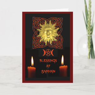 carte de bénédictions de Samhain