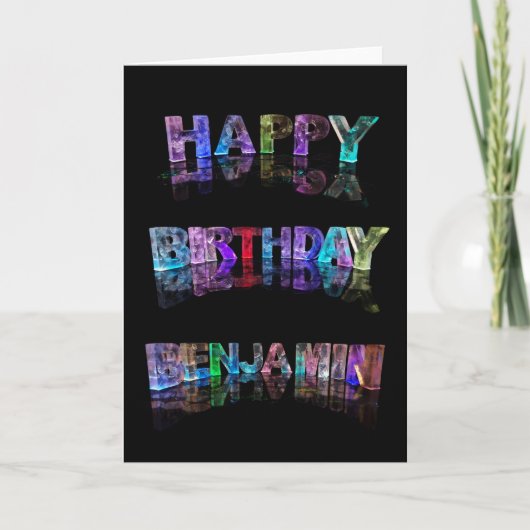 Carte de Benjamin de joyeux anniversaire (Devant)
