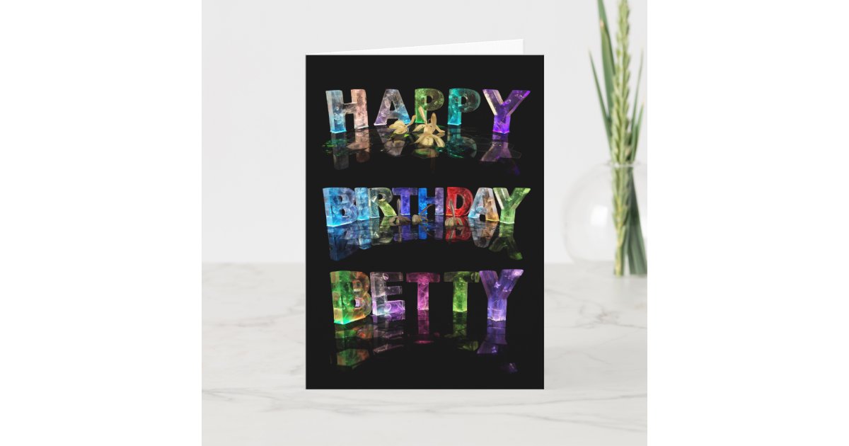 Carte De Betty De Joyeux Anniversaire Zazzle Be
