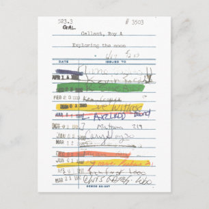 Carte de bibliothèque 3503