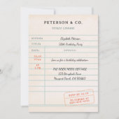 Carte de bibliothèque ancienne Cadeau pour un amat (Devant)