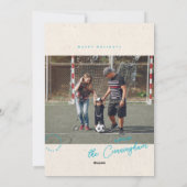 Carte de bibliothèque Bilan annuel Fête de Noël (Dos)