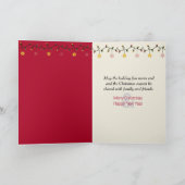 Carte de bibliothèque de Noël 2026 avec dates d'éc (Intérieur)