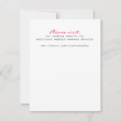 Carte de bibliothèque Enregistrer la date (Dos)