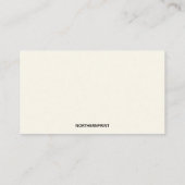 Carte de bibliothèque pour bébé avec feuilles modi (Dos)