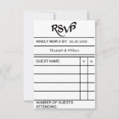 Carte de bibliothèque RSVP (Devant)