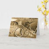 Carte de bicyclette (Fleur jaune)