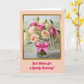 Carte de bien-être pour les roses (Fleur jaune)