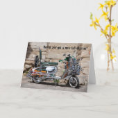 Carte de bien-être pour motocyclette à haute densi (Fleur jaune)