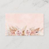 Carte de bien-Fête des mariées Blush Floral Boho (Dos)
