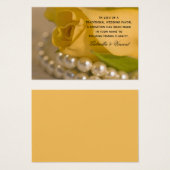 Carte de bienfaisance Mariage de la Rose et des Pe (Devant & derrière)