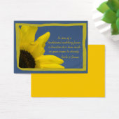 Carte de bienfaisance Sunflower et Sky Mariage Cha (Bureau)