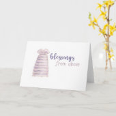 Carte de bienheureuse pour bébé fille (Fleur jaune)