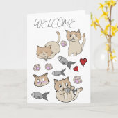 CARTE DE BIENVENUE (Fleur jaune)