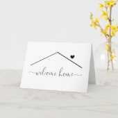 Carte de bienvenue à domicile personnalisée (Fleur jaune)