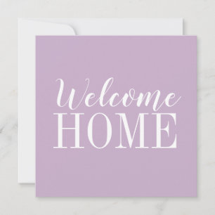 Carte de bienvenue à la maison moderne et tendance