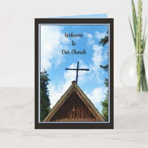 Carte de bienvenue à notre église