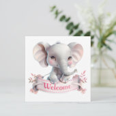 Carte de Bienvenue Bébé (Debout devant)