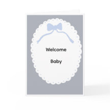 Carte de bienvenue bébé