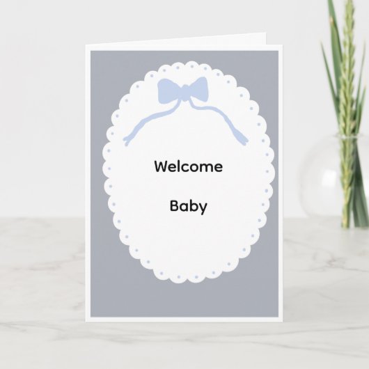 Carte de bienvenue bébé (Devant)