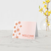 Carte de bienvenue dans l'équipe (Fleur jaune)