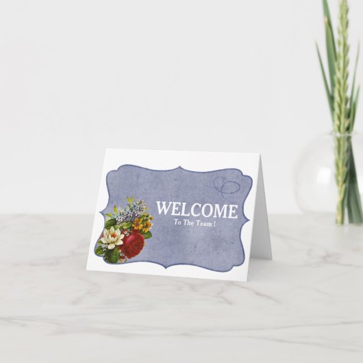 Carte de Bienvenue dans l'Équipe (Devant)