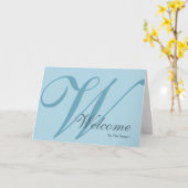 Carte de Bienvenue dans l'Équipe Monogramme (Fleur jaune)