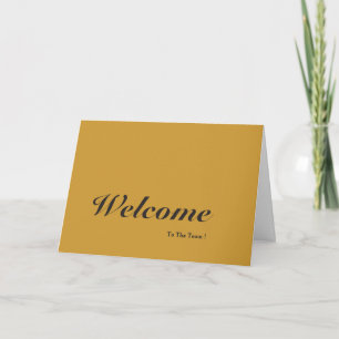 Carte de bienvenue dans l'équipe sur fond blanc