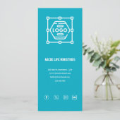 Carte de bienvenue de l'église Azure (Debout devant)