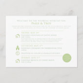 Carte de bienvenue de mariage sur mesure pour ANNE (Devant)