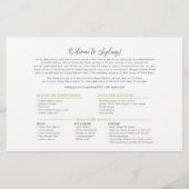 Carte de bienvenue du jour de mariage AUS - pour S (Dos)