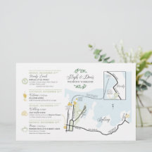 Carte de bienvenue du jour de mariage AUS - pour S