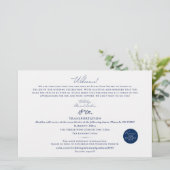 Carte de bienvenue du jour de mariage - pour Alex (Debout devant)