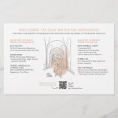 Carte de bienvenue du jour de mariage - pour JUIN (Devant)