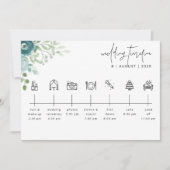 Carte de bienvenue du Mariage Floral Dusty (Devant)