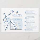 Carte de bienvenue du week-end mariage - pour ALAI (Dos)
